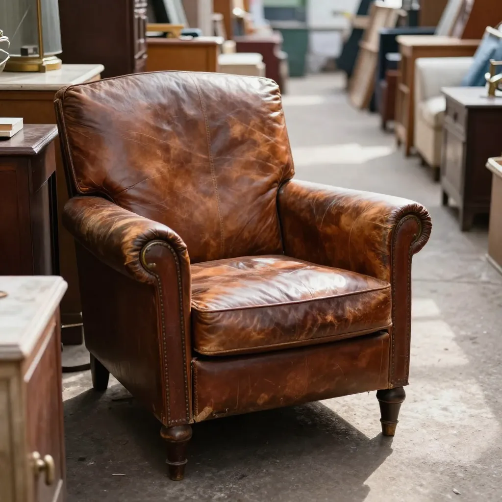 Mid-century chair after restoration